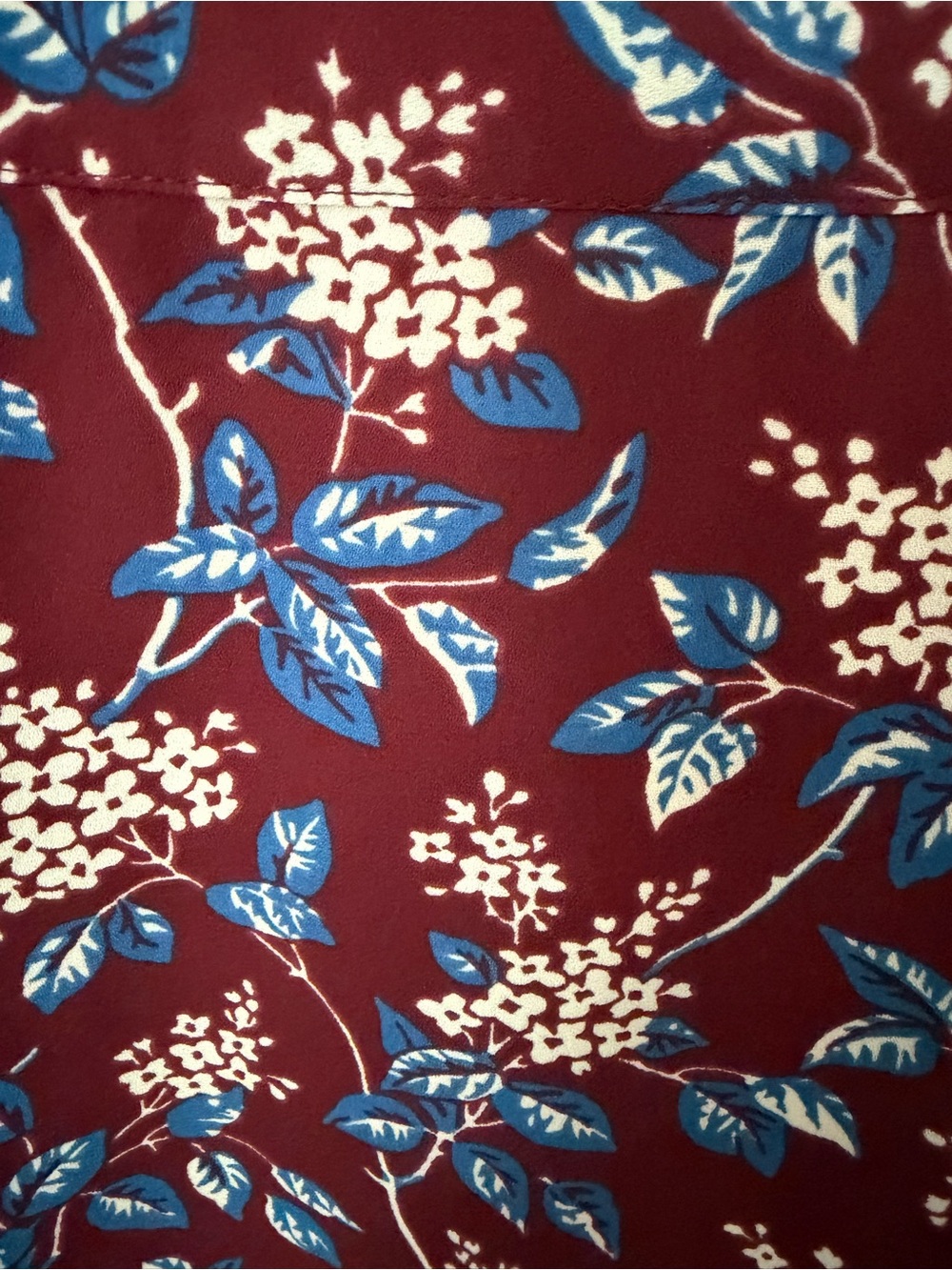 Madewell Burgundy Floral V-Neck Mini Dress size 0 - Picture 9 of 14